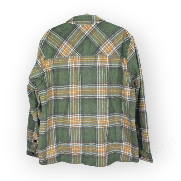 XL NEW Dakine Shirt Jacket Shacket Chore Barn Snap Plaid Flannel Fleece - Picture 2 of 12